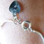 Vintage 18ct G P white Gold Plated Women's Bangle Bracelet L 9" - 2,97g Image 7