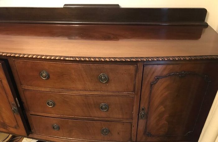 Stunning Antique Queen Anne Style Sideboard