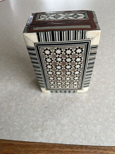 Wooden Mother of Pearl Inlay Jewelry Box