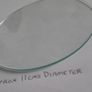 Circular Transparent Glass Disc Image 2