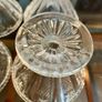 1950s Art Deco Vintage Pressed Glass Dishes Footed Set Of 6 1950 Image 7
