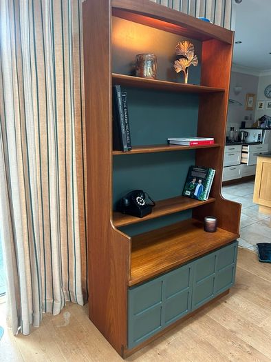 Mid century Nathan waterfall bookcase