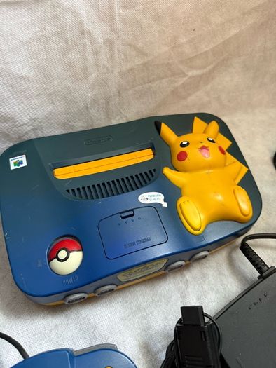 Nintendo 64 Pokemon Pikachu Edition Blue N64 Console