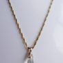 Antique Gold Filled Hayseed Chain Necklace and Pendant length 12" Image 4