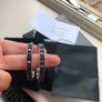 CK beautiful black cubic ear rings Image 10