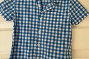 Boys Check Blue Shirt