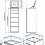 IKEA Malm Tall 6 Draw Dresser ( White Stained Oak Effect Colour ). Image 9