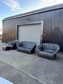 Ligne Roset Moel 3.2.1 And Footstool Sofa By Inga Sempe  1970s