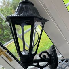 Set of two outside wall lamps.