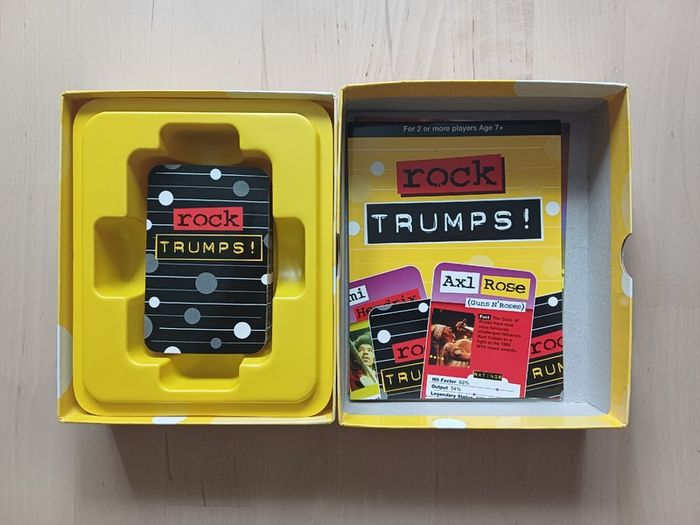 Rock Trumps Family Music Trivia Card Game