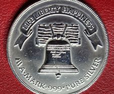 United States  1 oz Silver A-Mark - Liberty Bell
