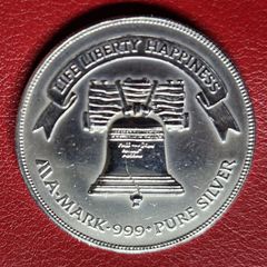 United States  1 oz Silver A-Mark - Liberty Bell
