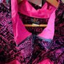 Vintage Neo Pink & Black City Print Shell Suit Jacket Image 2