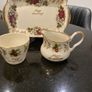 Old  H Aynsley and Co Happy Anniversary trio  tray jug and sugar bowl Image 5