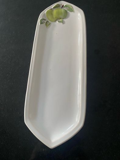 Vintage large 13 inch long Apple decorated hi Carltonware  tray