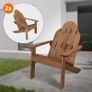 Set of 2 Adirondack Garden Chairs Image 3