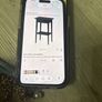hemnes ikea side table black/brown Image 8