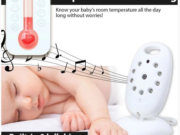 Wireless Digital Video Baby Monitor Night Vision Two Way Audio