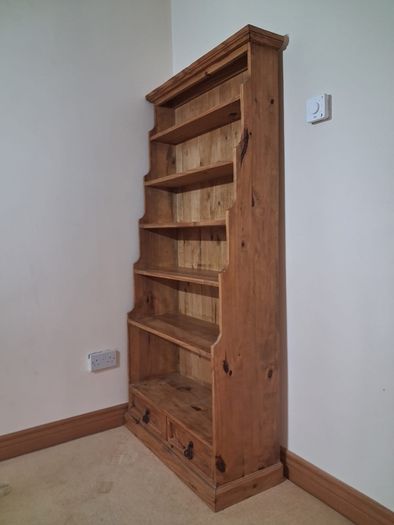 Solid Wood Tall Bookcase