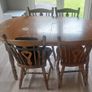Oval table and 4 chairs Image 2