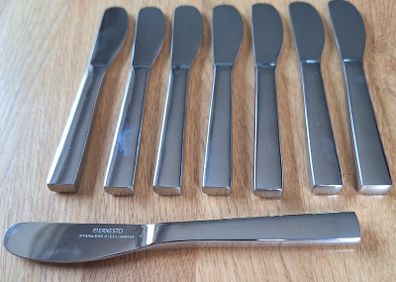 Ernesto stainless steel butter knives X 8