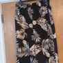 Shein  Palazzo Black  Printed Trousers.   S.4XL  - 18-20. NEW. Image 2