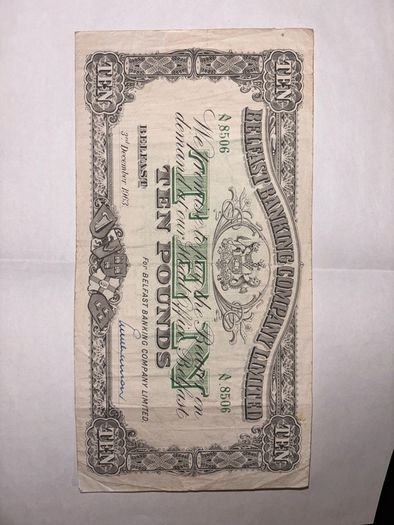 Various years Belfast Bank Notes