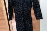 Navy sequenced dress