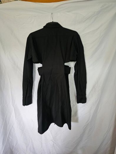 Givenchy Black Cutout Shirt Dress