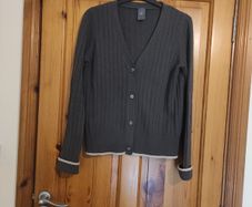 French designer cashmere mix cardigan