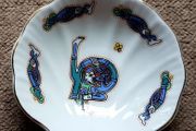 Royal Tara Book of Kells small Oyster Dish/ Ashtray Letter D