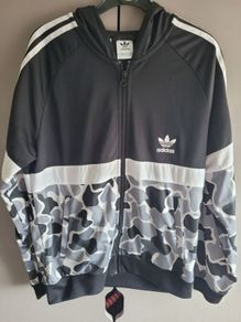 adidas army print hoody