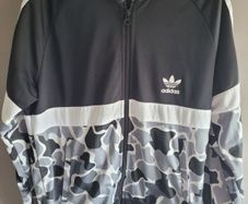 adidas army print hoody