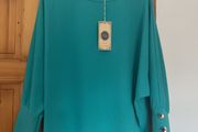 Pala D'oro aqua button cuff top size L /XL