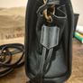 Beautiful black leather bag Image 5