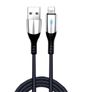 New 1m Premium LED for iPhone Fast Charge 3.0 USB Cable Aluminum Ends #915 Image 4