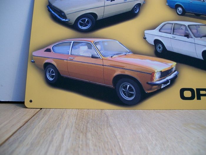 Opel Kadett C classic car tin metal sign