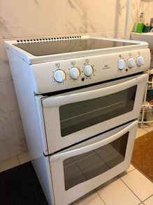 New World 60cm Electric Cooker  Double Oven & Hob