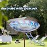 26 Inch Height Glass Bird Baths Birdfeeders with Metal Stake for Garden Lawn Yard Peacock MULTIPLE DESIGNS AVAILABLE (FREE POSTAGE) Image 4