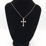 Vintage Sterling Silver Jerusalem Cross Necklace Image 10
