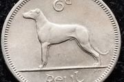 [#392] - Ireland 1968 | Irish 6p | Six Pence | Wolfhound | KM.13a | UNC