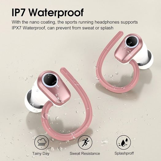NEW SALE | Wireless Earbuds, 2023 Wireless Earphones Bluetooth 5.3 Headphones Wireless, Over Ear Buds Wireless Earbuds with Earhooks