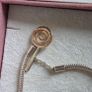 Pandora Moments Two-tone Logo 14k rose gold T-Bar snake chain bracelet  with circular logo toggle clasp size (18.5cm) Image 7