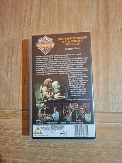 Doctor Who VHS The Brain of Morbius in very good condition