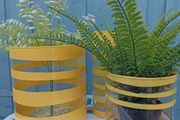 3 X glass vases/containers