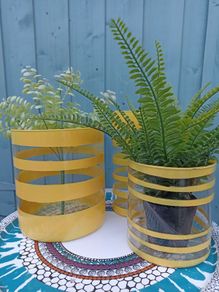 3 X glass vases/containers