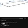 Ikea table top - Pinnarp/Karlby Image 2