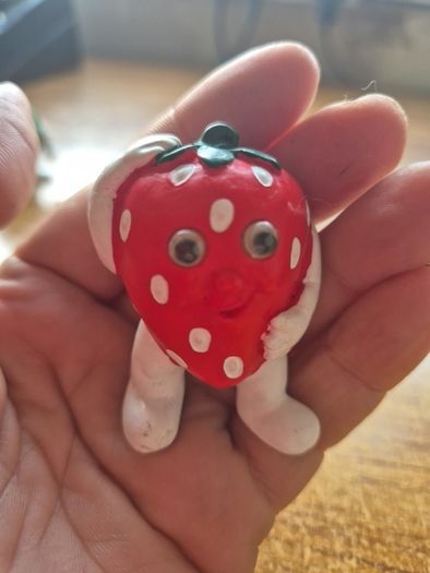 Tiny Fruit People Rare Find Vintage 6x Ceramic Figurines