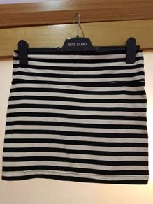 Striped Bodycon Skirt