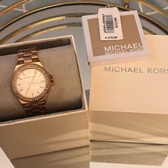 Michael Kors MK Mini Lennox Pave Rose Gold-Tone Watch